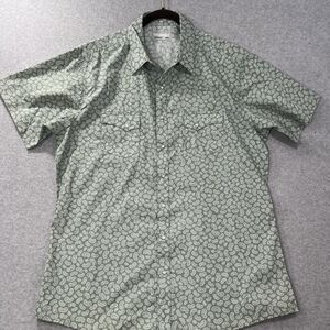 Wrangler Wrancher Mens Short Sleeve Western Pearl Snap Paisley shirt XLT